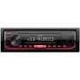 Recetor de multimédia digital para automóvel JVC KD-X162 1 DIN, 200 W, DAC de 24 bits, FLAC/MP3/WAV/WMA, USB frontal Type-A, 3,5 mm, LCD de 2 linhas, preto