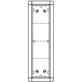 Aro de porta Schneider Electric aro de superfície 4 módulos 133×423 mm para interruptores/montagem