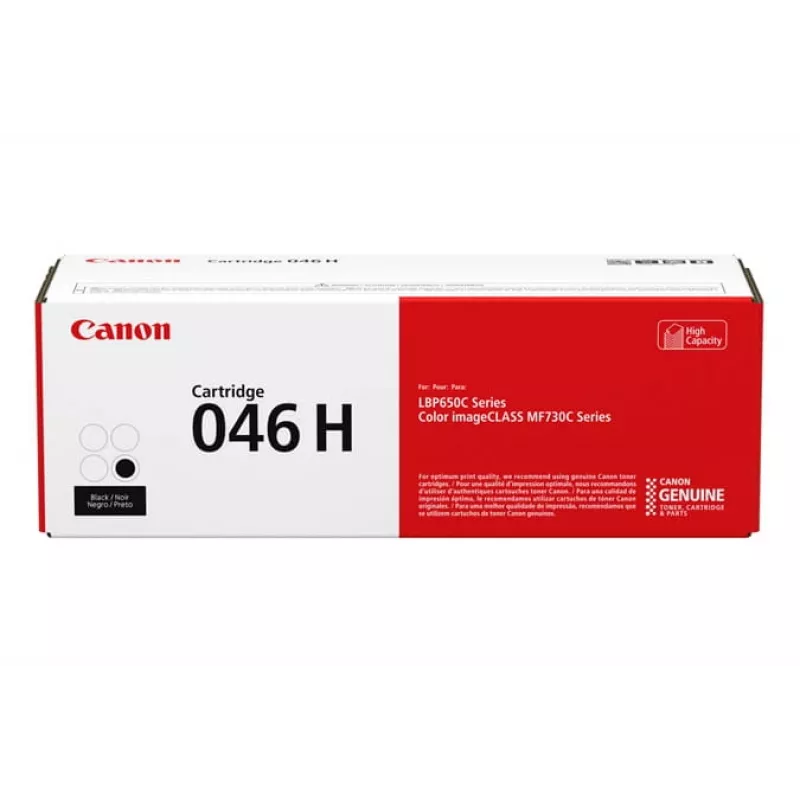 Canon 046H 1254C002 cartucho de toner, preto, 6300 páginas