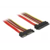 Cabo SATA DeLOCK 84917 0,1 m SATA 22 pinos laranja vermelho amarelo