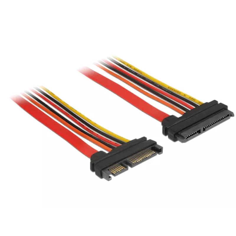 Cabo SATA DeLOCK 84917 0,1 m SATA 22 pinos laranja vermelho amarelo