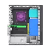 Akyga AK-302-01BL caixa de PC SFF, Micro-ATX / Mini-ITX, USB-C + 2x USB 3.0 + USB 2.0, sem fonte de alimentação, preto