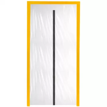 Porta de proteção contra pó para obras XXL, cortina de pó 230x135 reta