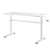 Secretária ajustável em altura manualmente Ergo Office, máx. 40 kg, altura máx. 117 cm, com tampo para trabalho de pé e sentado, ER-401 W