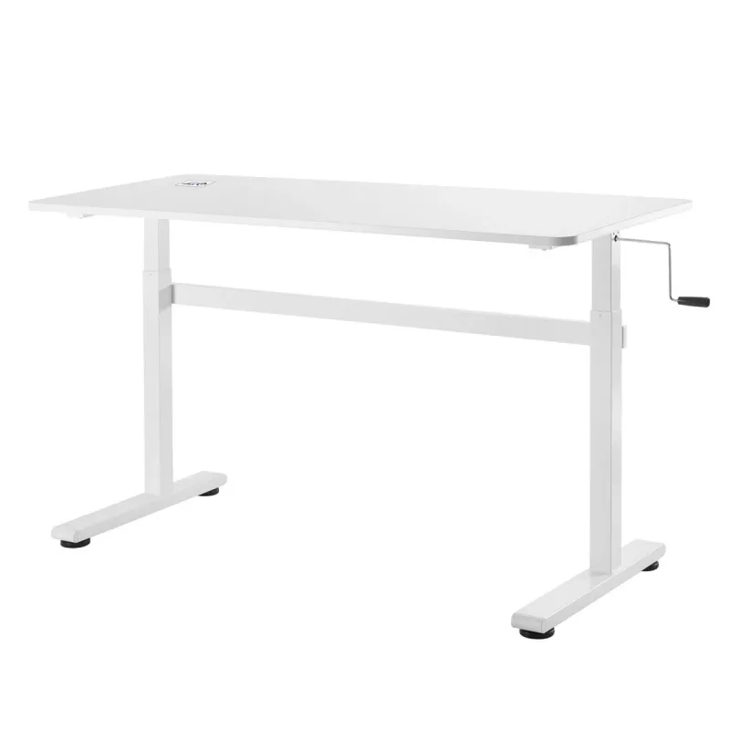 Secretária ajustável em altura manualmente Ergo Office, máx. 40 kg, altura máx. 117 cm, com tampo para trabalho de pé e sentado, ER-401 W