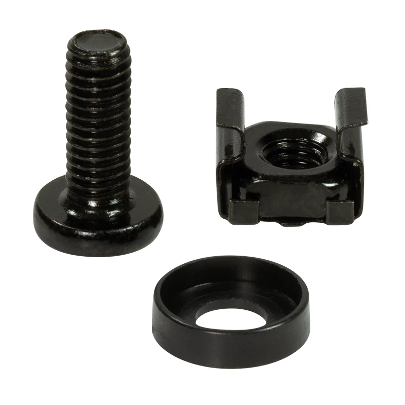 Conjunto de parafusos LOGILINK AC116 — 50 parafusos pretos para acessórios de rack