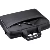 Mala para portátil DEFENDER FIRM 26123 para portáteis de 15,6 polegadas, poliuretano, preto, toploader, alça removível