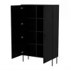 Armário de arrumação Cama Meble PALAZZO BIS 100x39x166 preto mate, de chão encostado à parede