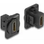 Módulo D-Type DeLOCK HDMI fêmea para HDMI fêmea 87810 preto