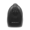 Leitor de códigos de barras manual QOLTEC 50868 — leitor laser 1D/2D, USB com e sem fios, distância de trabalho 600 mm, preto