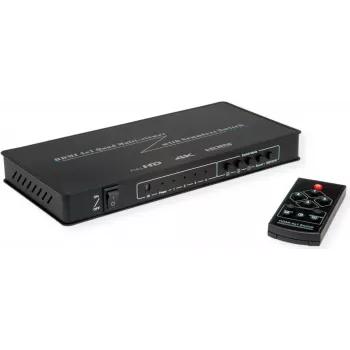 ROLINE comutador HDMI Quad Multi-Viewer 4 entradas sem interrupções (14.01.3596)