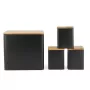 Conjunto de caixas para pão Salter BW129001EU7 preto 4 peças – recipientes para pão e produtos de padaria