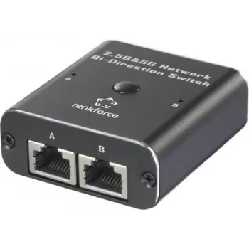 Renkforce RF-EW-700 comutador de rede RJ45 2 portas 5 Gbit/s alimentação USB (RF-6736628)