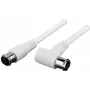 Cabo coaxial Preisner FQ-FQW150 1,5 m F branco