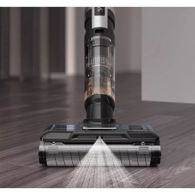 Aspirador vertical 2-em-1 Jimmy HW9 — limpeza a húmido, bateria 25,2 V, 300 W, sem saco, visor LED, preto
