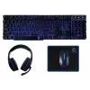 Teclado e rato Rebeltec SHERMAN Gaming USB QZERTY inglês preto