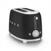 Torradeira Smeg 50's Style TSF01BLMEU 2 fatias preto aço inoxidável