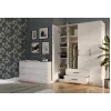 Topeshop ROMANA 160 BIEL KPLB Roupeiro/armário de quarto 11 prateleiras 4 porta(s) branco
