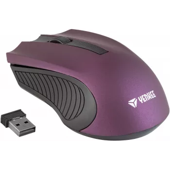 Rato ótico simétrico sem fios 2,4 GHz, 3 botões, Violeta