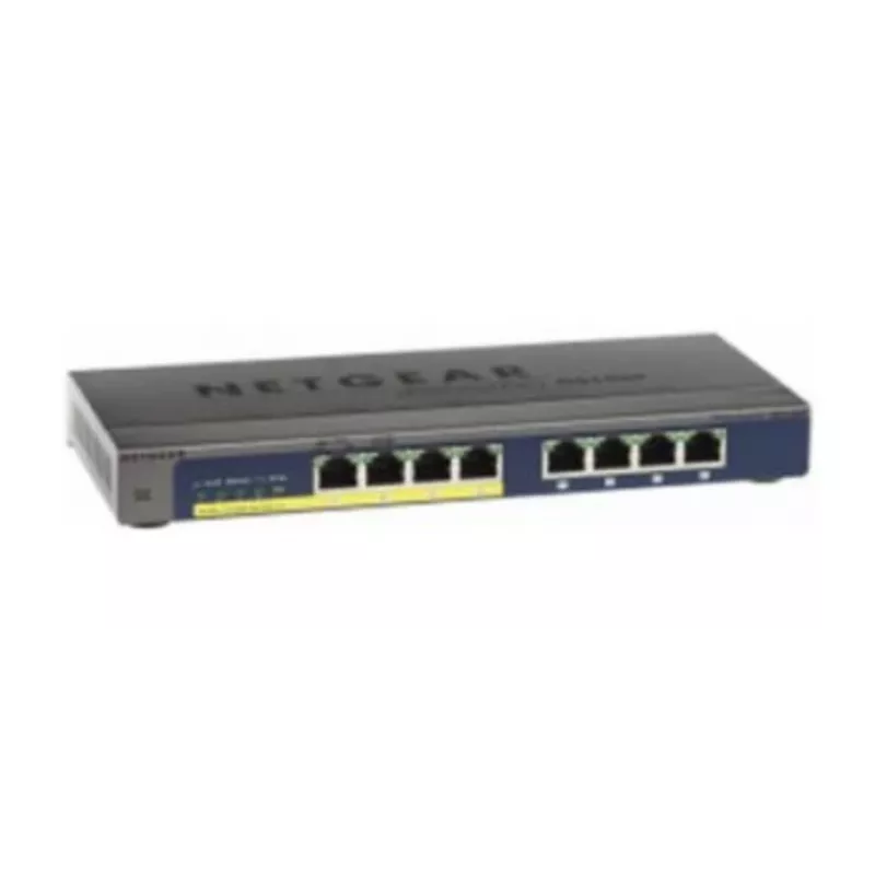 NETGEAR GS108PP Gigabit Ethernet não gerido (10/100/1000) Power over Ethernet (PoE) preto