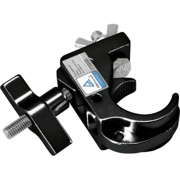 Gancho de teatro EUROLITE TH35-75 preto aço para rigging e suspensão
