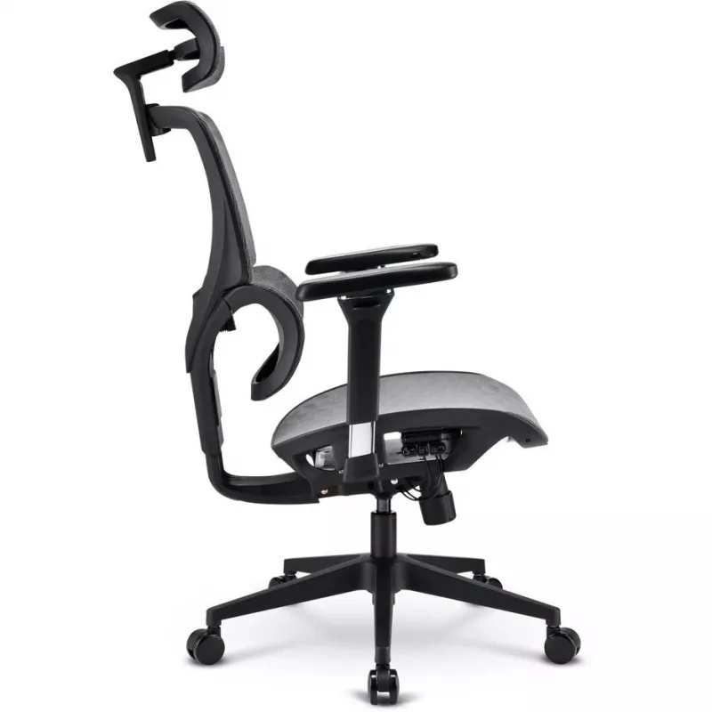 Cadeira de escritório Sharkoon OfficePal C40M assento em malha encosto em malha, cinzento, máx. 150 kg