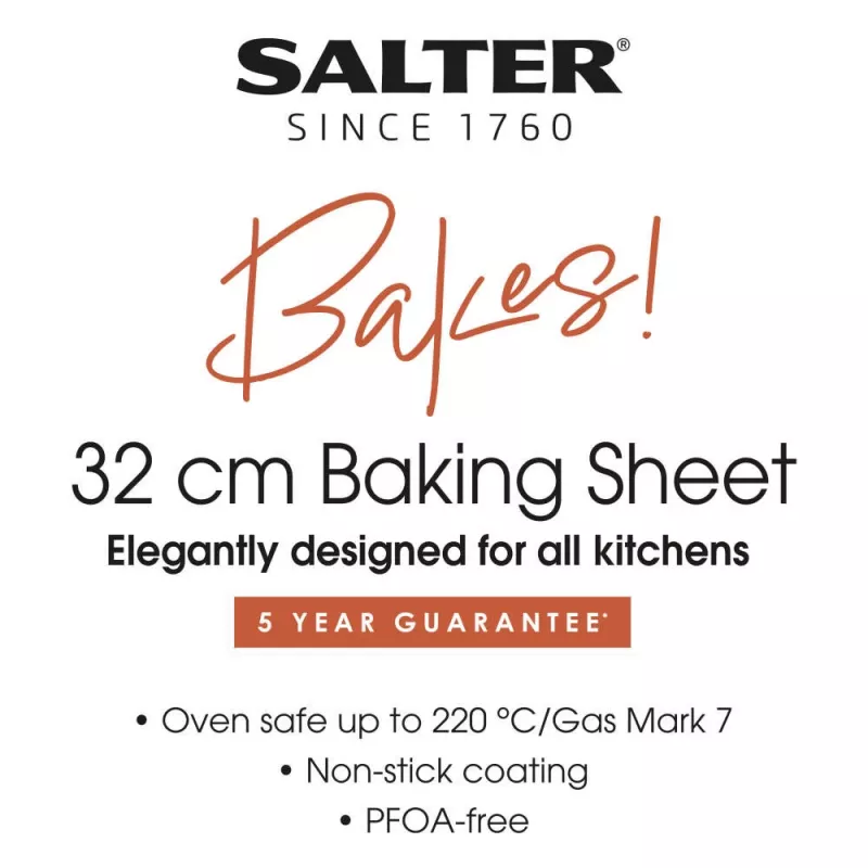 Tabuleiro de forno Salter BW12560EU7 32 cm aço carbono antiaderente