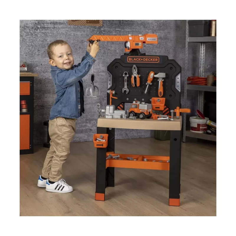 Oficina de brincar SMOBY Bricolo Builder 7600360741 – conjunto de ferramentas de construção para brincar ao faz de conta