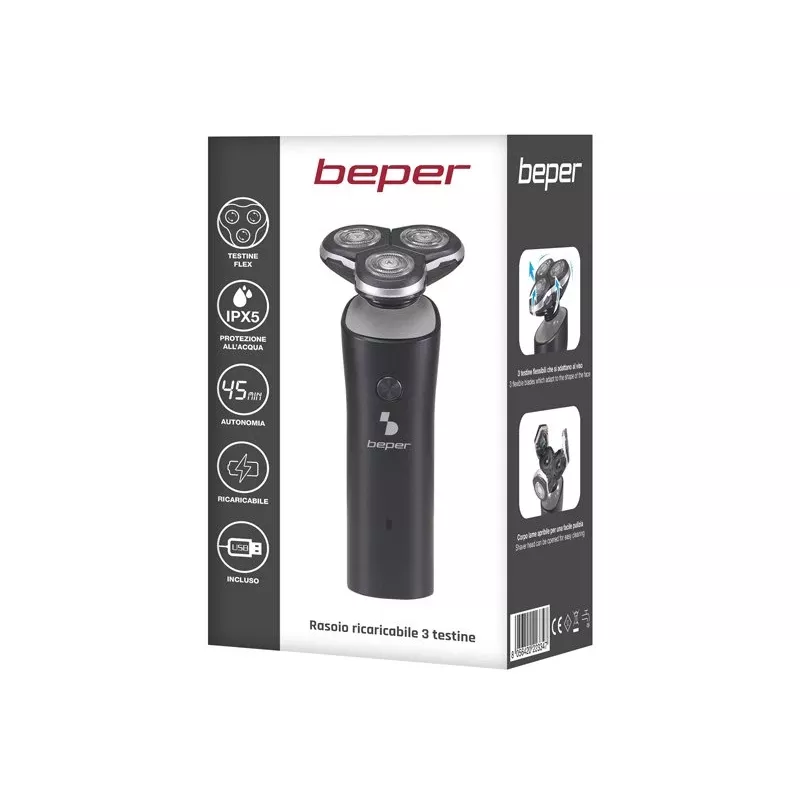 Grelhador elétrico Beper P304BAR003 2000W com revestimento antiaderente