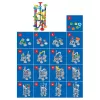 Conjunto de construção de pista de berlindes Ascato modelo 117607 — 78 peças, pista de berlindes modular