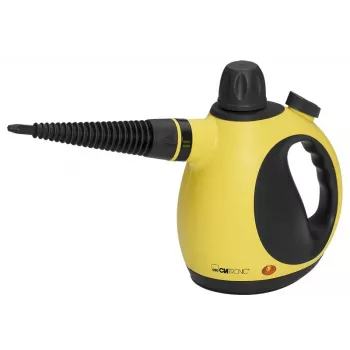 Limpa-vapores portátil CLATRONIC DR 3653 — depósito de água de 0,25 L, 1050 W, 3,5 bar, cabo de 5 m, amarelo