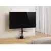 Suporte de TV de chão GEMBIRD TVS-86ST-01 para televisores de 43–86 polegadas, preto, base em vidro temperado, VESA 100x100–600x400, máx. 60 kg
