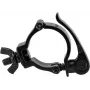 Abraçadeira EUROLITE Clamp TPC-10QCB preta para treliças e luzes, gancho de segurança em metal