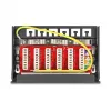 Patch panel DELOCK Mini Desktop RJ45 6 portas Cat.6A blindado, metal, preto, 80×22×125 mm