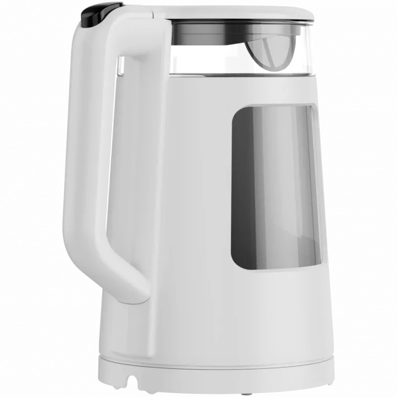 Chaleira elétrica AENO EK6: 1850-2200W, 2L, Strix, forma quadrada, tampa transparente, vidro altamente resistente, iluminação LED, desligamento automático, proteção contra funcionamento a seco