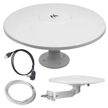 Maclean MCTV-947 antena ativa para autocaravana DVB-T/T2 HEVC omnidirecional
