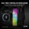 CORSAIR VENGEANCE RGB 32GB 2x16GB DDR5 6000MT/s DIMM Unbuffered 36-44-44-96 Std PMIC AMD EXPO dissipador cinzento PCB preto 1.4V