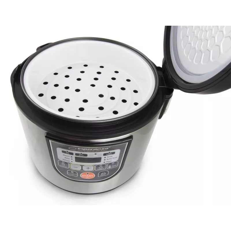 Panela elétrica ESPERANZA EKG011, capacidade 5 L, 860 W, preto/aço inoxidável