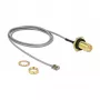 Cabo coaxial DeLOCK 89927 0,5 m RP-SMA MHF I LK preto cinzento