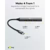 Hub USB Goobay Slim 4 portas, USB-C™ para USB-A, USB 3.2 (74457)