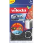 VILEDA 141656 esponja abrasiva, tecido com aço inoxidável, cinzenta, pack de 2, 115×245×20 mm, 35 g