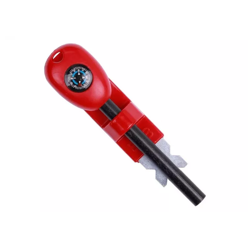 Bússola de sobrevivência BCB CN340 — bússola compacta com mostrador luminoso, punho de plástico, 110 mm, 47 g, vermelha