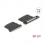 Placa riser PCI Express 5.0 x16 DELOCK 81289, slot x16, cabo de 20 cm