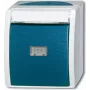 BUSCH-JAEGER botão/interruptor 2621WN-53-201 azul oceano 2pol. com placa de identificação 2621WN-53-201 (1484-0-0373)