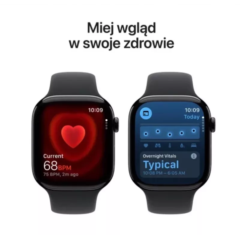 Apple Watch Series 11 GPS + Cellular 42mm Caixa de alumínio cinzento sideral com bracelete desportiva preta - M/L