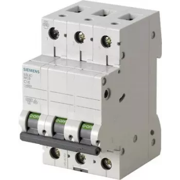 Siemens disjuntor 400V 6kA 3 polos C 13A 5SL6313-7