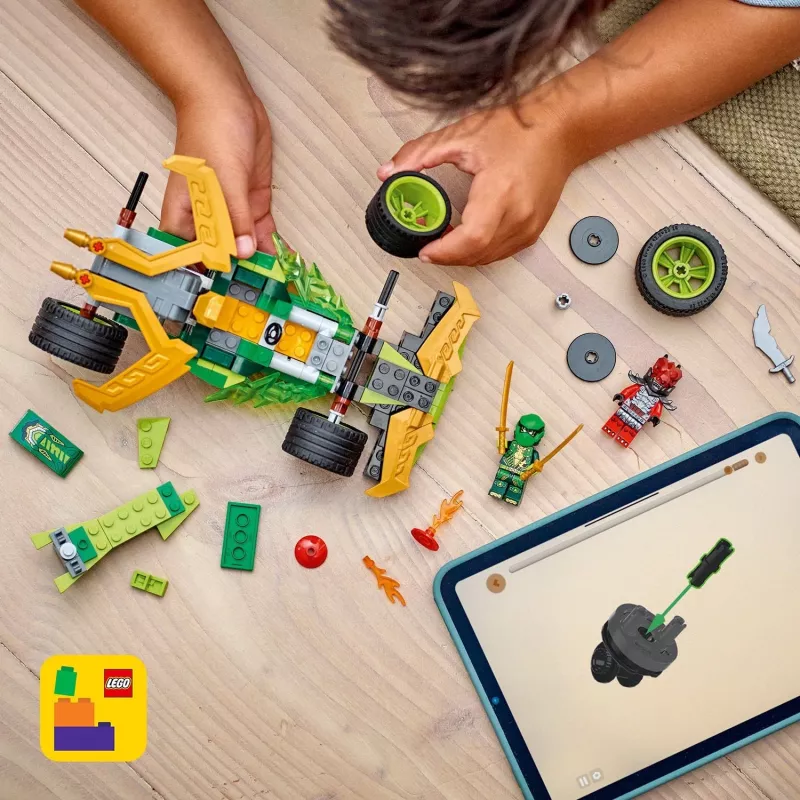 LEGO conjunto de construção NINJAGO Lloyds Action Speedster 71828, 181 peças, 2 minifiguras, idade 7+