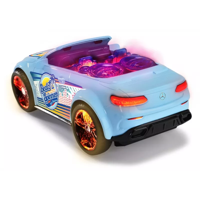 Carro Dickie Toys Mercedes-Benz E-Class Beat Spinner azul 3 pilhas AA