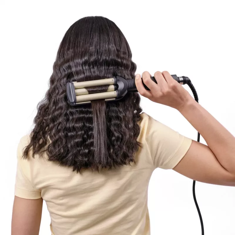 BaByliss C260E EasyWaves Ferro texturizador Warm Black, Silver 70,9 (1,8 m)