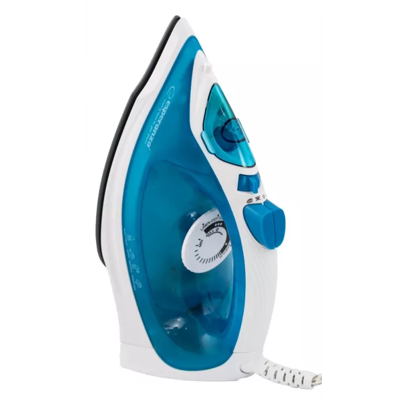 Ferro a vapor Esperanza EHI002 Slider, 2200 W, base cerâmica, vapor vertical, branco/azul